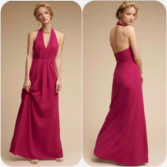 BHLDN Jill Stuart Rasa Elegant Pink Maxi Dress Gown Women’s Size 2 Sleeveless - Picture 1 of 15